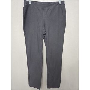Eileen Fisher Women's Sz. Small Grey Pull On Stretch Straight Leg Pants